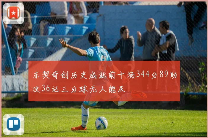 东契奇创历史成就前十场344分89助攻36记三分球无人能及